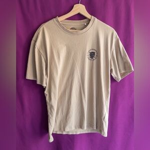 Dickies Workwear Graphic T Shirt Medium Tan Mechanic Back Print Tee